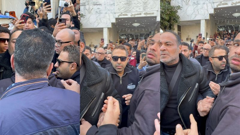 انكسار محمد عدوية في جنازة أحمد عدوية