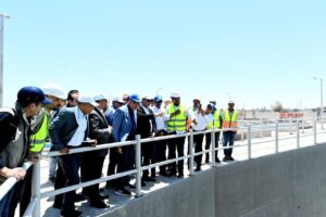 الوزير يتفقد محطة مياه مغاغه