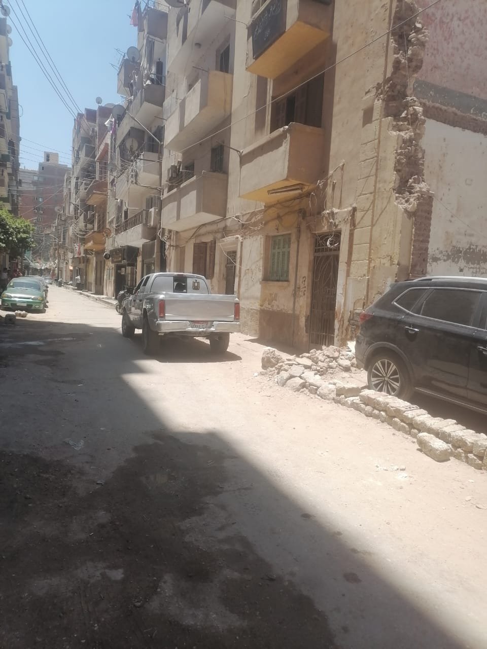 احد المنازل الايله لسقوط بالمنيا