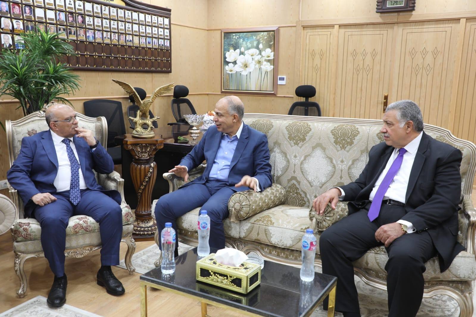 لقاء محافظ المنيا مدير الامن 