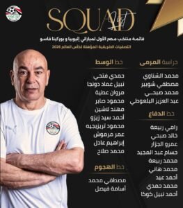 قائمة منتخب مصر لمعسكر سبتمبر 