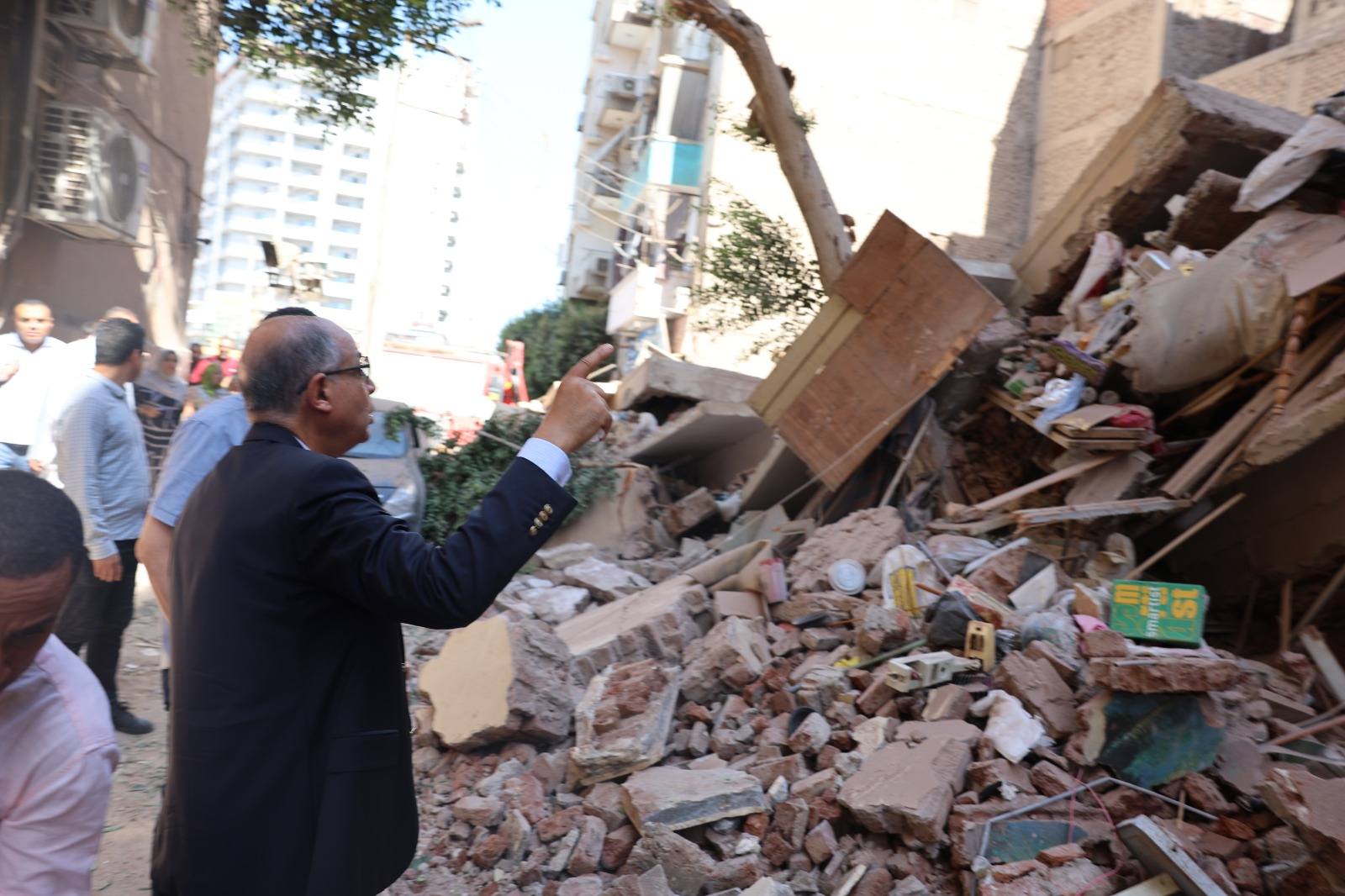 انهيار منزل بالمنيا