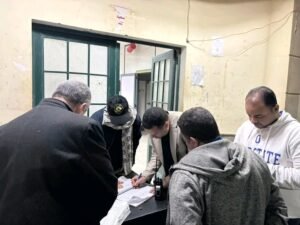 أثناء مرور وكيل مديرية صحة أسيوط 