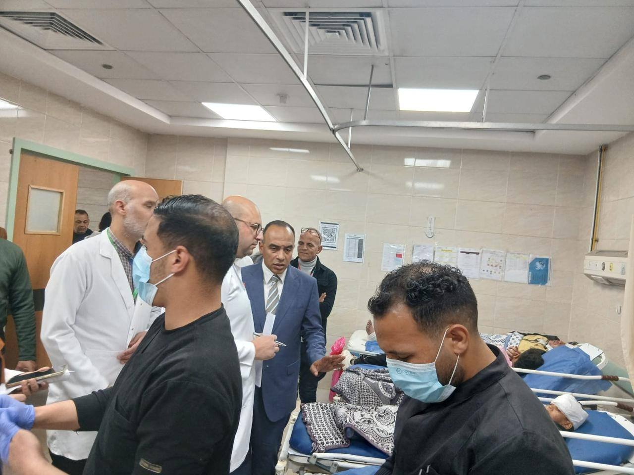 زيارة المصلبين في حادث ملوى