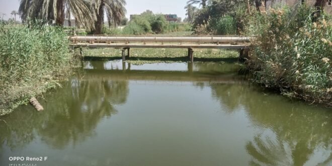 الوضع في قناطر عرب مطير خلال تطهير أجزاء منها يوم 5 أبريل 2026